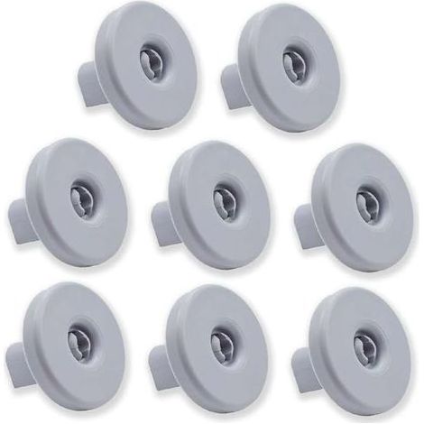 Lot de 8 roulettes pour panier inférieur pour lave-vaisselle Compatible avec Zanussi, Rex, Electrolux, AEG et modèles (1/5)