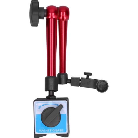 Support magnétique aimanté permanent commutable 3 articulations rotation 360° base miniature pour comparateur WCZ 6F (1/5)