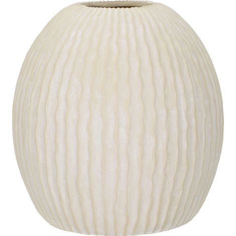 Vaas Galo, Onregelmatige Textuur, Crème Wit, Diameter 12,5 cm, Kleur Schaduw Crème Structuur (1/5)