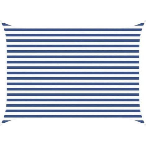 Voile d'ombrage, 3,5 x 2,5 mètres, tissu Oxford 100% polyester, rectangulaire. (1/5)
