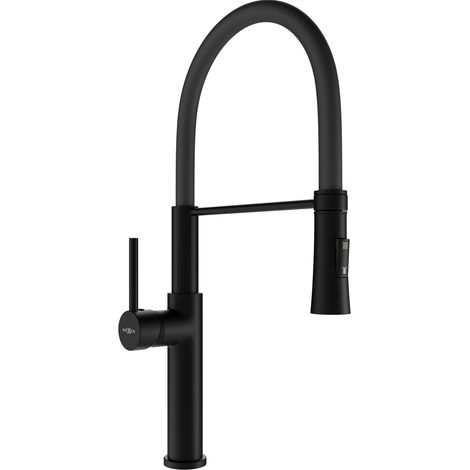 Mexen Dina robinet de cuisine, Noir - 672701-70 (1/2)