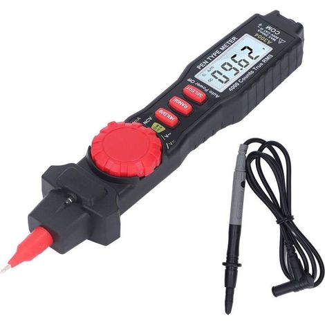 Multimètre Numérique LCD Rétroéclairé avec Testeur de Condensateur et Identification de Câble Arrêt Automatique (1/4)