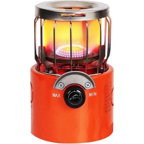 Orange - Mini Chauffage À Gaz Portable 2000w, Pour Camping, Cuisinière, Pour La Cuisine, La Randonnée, La Pêc (1/4)
