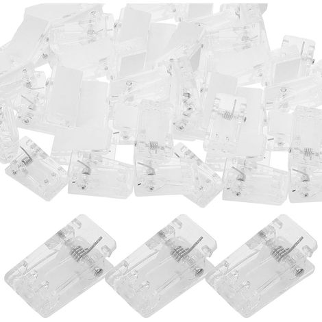 ibasenice Petites pinces à ressort transparentes auto-adhésives (1/5)