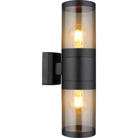 Globo - aplique de pared - Xeloo - negro - metal - E27 - (1/5)