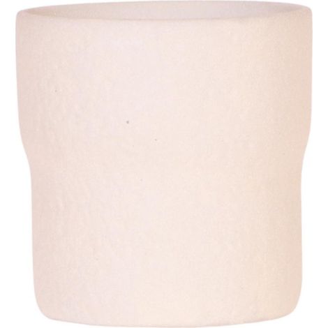 Cache-pot Rustique Blanc Ø 9 cm Design Organique Minimaliste - PANGIVO (1/3)