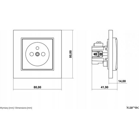 Toma eléctrica Karlik 61mgp-1zp empotrable IP20 (1/3)