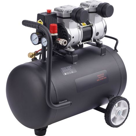 Compresseur d'air 8 gallons, réservoir en acier, 1 CV, 2,2 CFM à 90 PSI, pression max 120 PSI, silencieux 80 dB, portable, pour réparation auto, gonflage et peinture. (1/5)