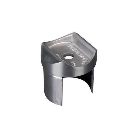 [QUALITE FRANCAISE] - Support pour Tube Ø42.4 pour garde-corps verre - INOX 316