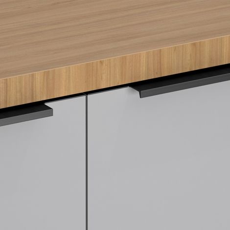 Poignée de meuble singa noire 248 mm – Matériau zamac – Type de fixation queue de sapin – Vendu à l'unité – Fosun (1/2)