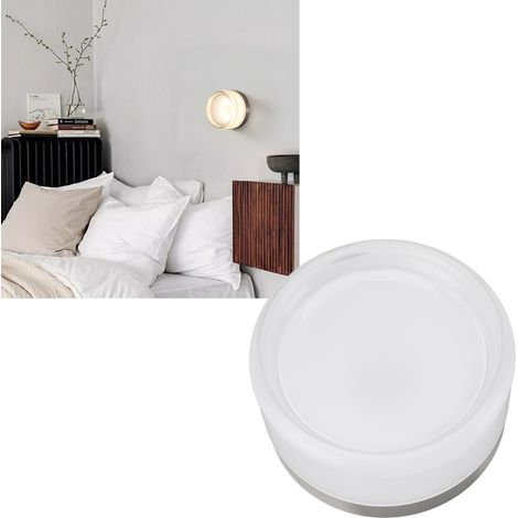 Applique murale minimaliste moderne ronde en acrylique 3000K à LED chaude pour chambre coucher et salon (1/4)