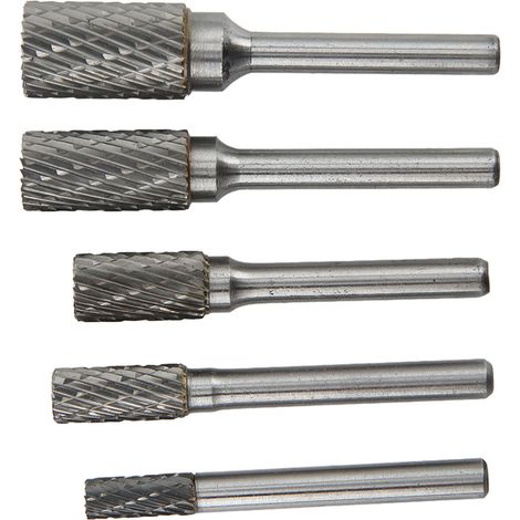 Ce jeu de limes rotatives en carbure à double tranchant, avec un diamètre de tige de 6 mm, convient au travail des métaux, à la sculpture sur bois, à la fabrication de bijoux et au polissage de surfac (1/5)