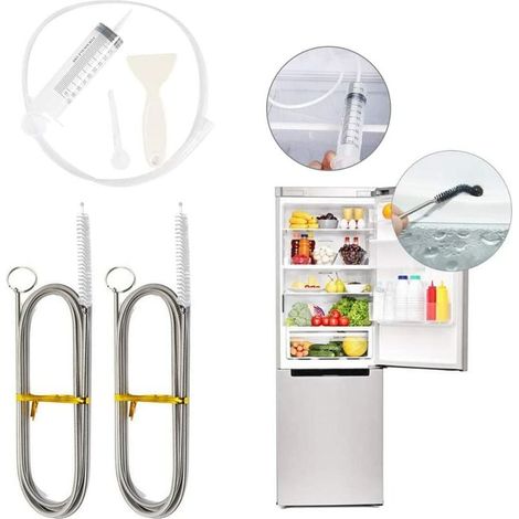 6er-Pack Kühlschrank-Reinigungsbürsten, Kühlschrank-Abflussloch-Reinigungswerkzeug, Kühlschrankbürste, Abflussreiniger, lange, flexible Scheuerbürste