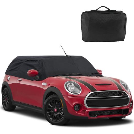 Demi Couverture Bâche Voiture Compatible avec R52 R57 F57/3 Doors, Couverture Toit Souple imperméable, Housse de Voiture avec Sangles Résistant aux UV (1/5)