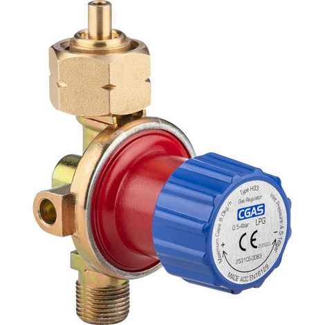 Gasregler mit Druckminderer max. 4 bar, 8 kg/h