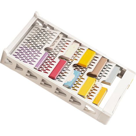 Étagère multifonctionnelle, style simple, grande capacité, une seule rangée, gain de place, étagère de rangement à plusieurs niveaux, cinq niveaux, blanche (1/5)