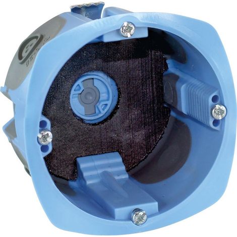 Eur'Ohm – Boite d'encastrement coupe-feu étanche à l'air 1 poste D67 P50 EI90 – Réduction des pertes aérauliques 98% – Compatible tous appareillages