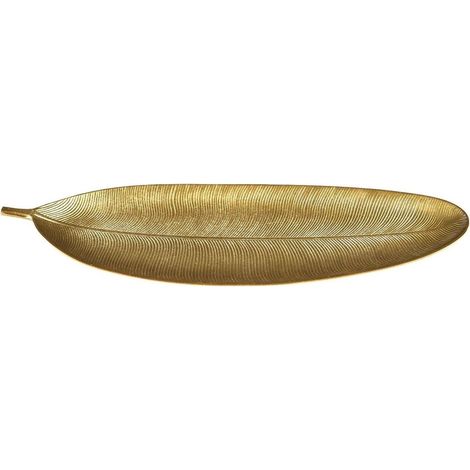 Vide-Poche en bois feuille de bananier Dorée 59,5cm