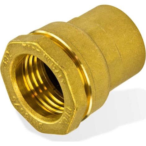 Caleffi Messing PE Rohr Verschraubung 63mm x 2" IG Klemmverbinder Klemmfitting (1/3)