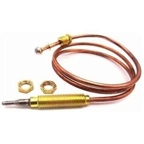 Thermocouple de gaz Universel de 600mm Utilisé sur Le Gril de BBQ ou Le réchauffeur de Fosse de feu M8x1 Embout d'extrémité et extrémité de tête (1/5)
