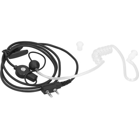 Écouteur pour talkie-walkie Baofeng, type K, avec contour d'oreille, bouchon d'oreille et conduit d'air. (1/5)