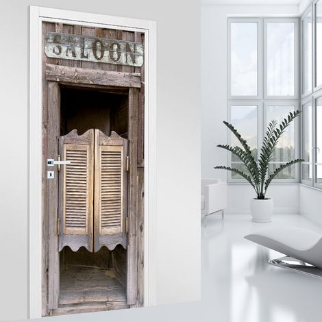 Stickers pour porte - Saloon - 73 x 205 cm - Adhésif MAT (1/2)