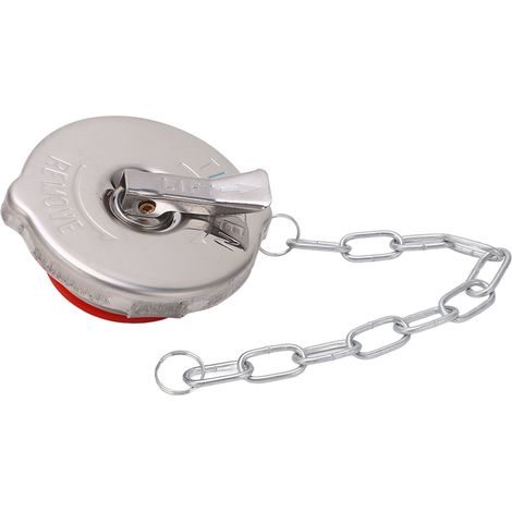 Couvercle de réservoir de carburant diesel en alliage d'aluminium, étanche, protection du réservoir d'eau du moteur pour excavatrice/chargeuse, rouge, grande taille (1/5)