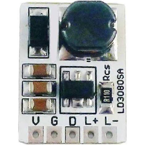 Module de commande de LED LD3080SA 20 W CC 3,5-30 V, convertisseur abaisseur HB, 500 mA (1/5)