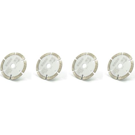 4 Lames De Scie Circulaire Diamantées 85 Mm Alésage 15 Mm Pour Découpe Matériaux Durs