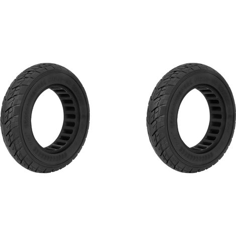 2X Pneu Solide Tout-Terrain 8,5 Pouces 8,5x2 pour Scooter 9 9+ Zero 9, Pièces de Pneu Résistantes à l'usure et Anti-Crevaison, Noir (1/5)
