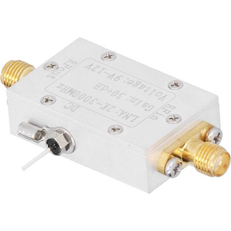 Amplificateur RF à large bande, amplificateur haute fréquence à faible bruit, LNA (gain de 30 dB entre 2K et 3000 MHz) (1/5)