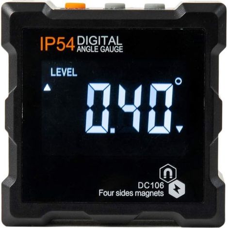 Inclinomètre numérique magnétique avec écran LCD, étanche, 4 aimants, inclinomètre (1/5)
