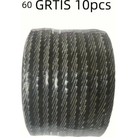 10pcs Fiber Backed Carbide Flap Discs - 4.53" (115mm) Medium 60/Grit Blue, High-Efficiency Grinding Wheels for Metal Rust Removal (1/5)