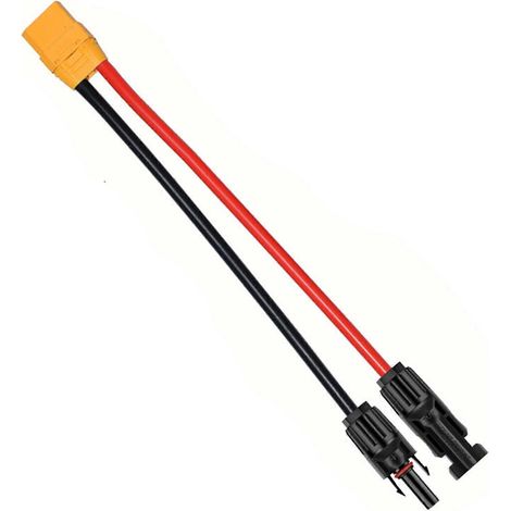 rotation des panneaux solairesXT90Câble adaptateur mâle, compatible avec les câbles de charge solaire pour stations d'alimentation extérieures, offrant de bonnes performances d'isolation.185 cm (1/5)