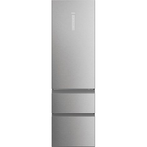 Haier HTW5620DNMG Frigorifero combinato 3D 60 Serie 5 Libera installazione 414 litri 3 porte No Frost Luce Led Classe D Silver (1/5)