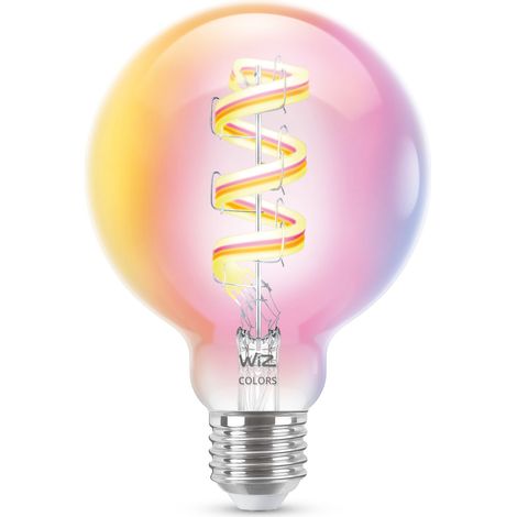 Wiz Lámpara LED E27 G95 multicolor regulable inteligente (1/2)