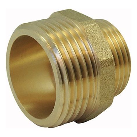 Raccord laiton - Mamelon réduit laiton à visser 3/4''-1/4'' de Codital