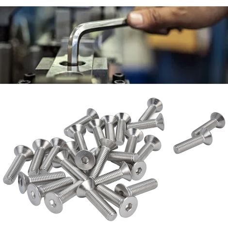 Vis à tête fraisée à six pans creux M101,5 à filetage grossier M1040 (1/5)
