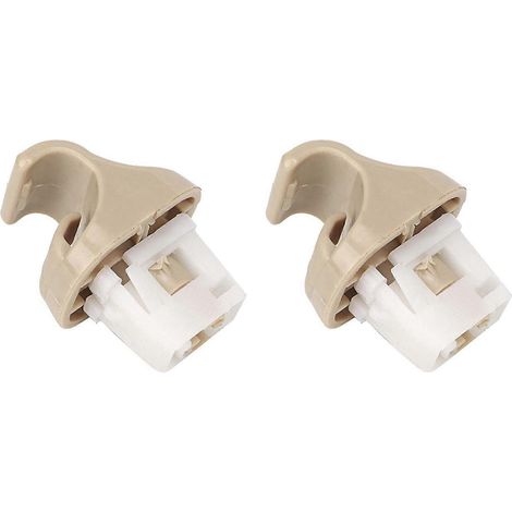 2 clips de fixation de pare-soleil pour Nissan Murano 2003-2007 - Intérieur beige (1/5)