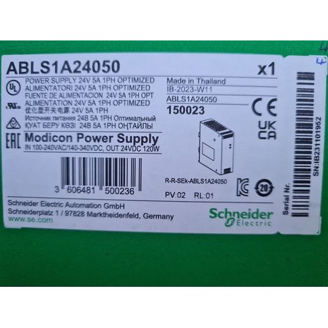 ALIMENTATION 100-240V , 24V DC 5A ABLS1A24050