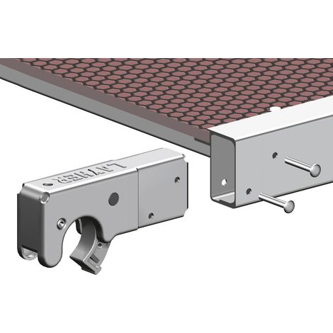 Layher Einrastklaue 42 mm Rero, grau inkl. Nieten
