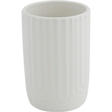 Trade Shop - Puerta De Vidrio Pasta De Dientes Muebles De Pasta De Dientes Cerámica Baño Blanco Crista 87803 -