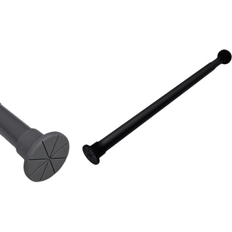 Barre télescopique sans perforation, barre de séchage de vêtements, barre de rideau de douche, rétractable jusqu'à 90 cm, porte-serviettes (1/5)