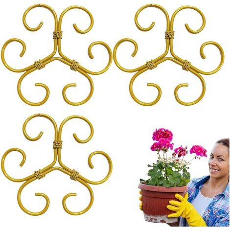Support de Tige de grimpante réutilisable, stabilisateur de Tige de en métal 10,5 x 10,5 cm, Accessoire idéal pour d'intérieur et d'extérieur (1/5)