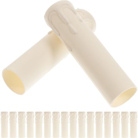 20 Manchons de Lustre en Plastique Blanc pour Bougies, Décoratifs et Pratiques, Adaptés aux Lustres Européens et Chandeliers à Bougies (1/5)