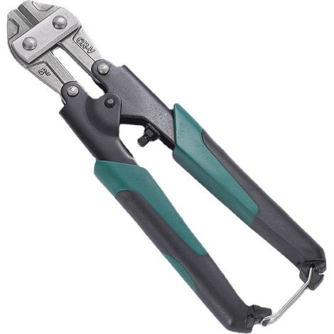 Mini coupe-boulons, petits coupe-fils, manche ergonomique bicolore, serrure de sécurité, vis réglable pour un outillage plus efficace. (1/3)