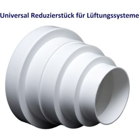 Réduction ronde universelle pour systèmes de ventilation d'un diamètre de 80 à 150 mm - conduit RDRC (1/3)