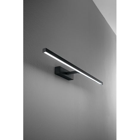 Applique LED Métal Noir 16W, CCT 3000K/4000K/6000K, Diffuseur Orientable, Design Moderne pour Intérieur et Extérieur par Perenz Illuminazione