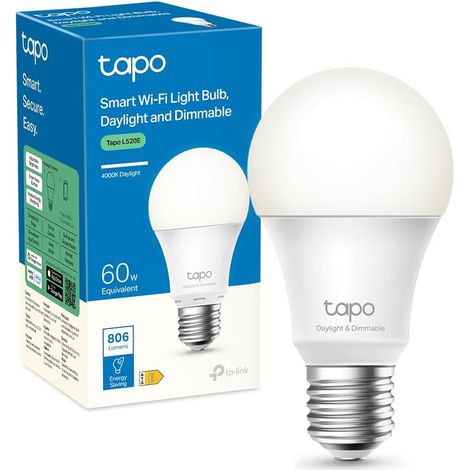 Ampoule Connectée Alexa E27, Blanc Lumière du jour LED Dimmable L520E (1/5)