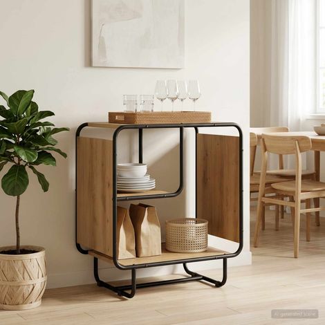 Aparador Roble artisan 60 x 37.5 x 64.5 cm Madera de ingeniería (1/4)